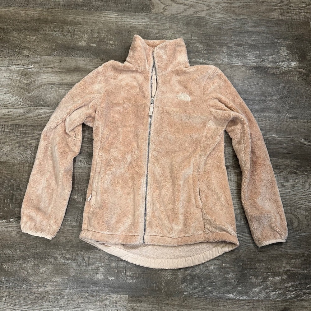 The North Face Osito Full Zip Fleece Jacket Peach Pink Womens Medium NF0A3XBD